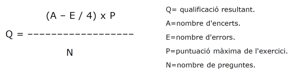 Nota examen teòric Agents Rurals